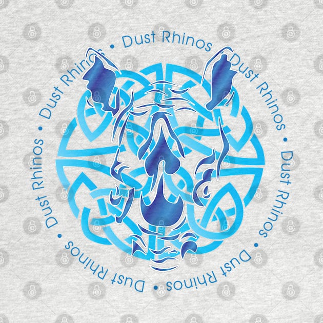Dust Rhino Blue Knotwork by Dust Rhinos Swag Store
